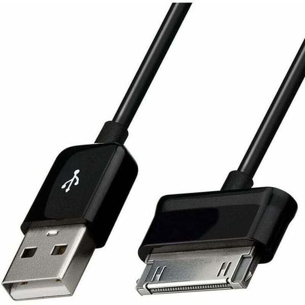 USB-datakabel - ZOR® - Oplader - Datasynkronisering - Sort - 100 cm - Kompatibel med Samsung Galaxy Tab