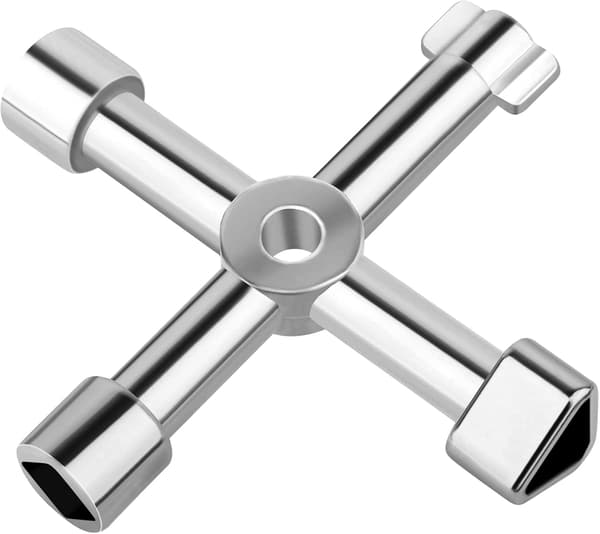 [KK] Cross key, 4-way multi-function key, universal key Compatible with electrical cabinets