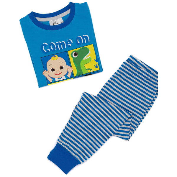 Cocomelon Poikien Pitkähihainen Pyjamasetti 3-4 Vuotta Sininen Blu Blue 3-4 Years