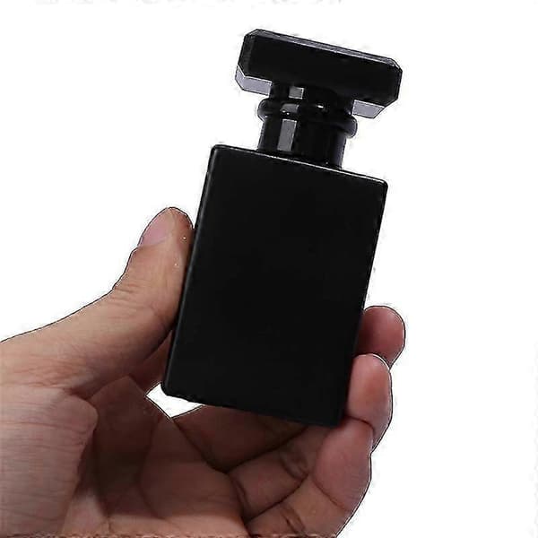 2026 Tjock Glas Påfyllningsbar Parfymflaska Spruta Pump Parfymflaskor Behållare Black 30ml