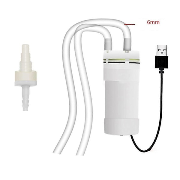 5V USB Mini Vannkjølingspumpe 4L/min Selvsugende Pumpe for Akvarium 3 m