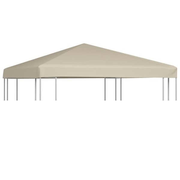 vidaXL paviljongtak 310 g/m² 3x3 beige Beige Beige