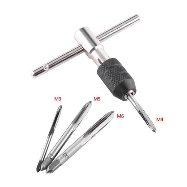 M3/M4/M5/M6 gjengetapp, tappeverktøy, for håndtapping, tre, plast for tapping