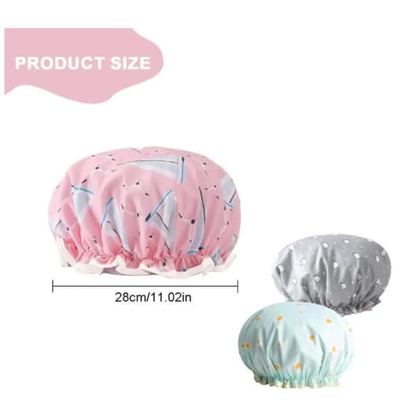 Badehætte - Ikke specificeret - 3 Stykker - Vandtæt - Genanvendelig - Elastisk