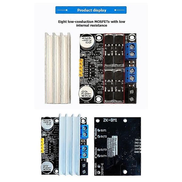 DC 3-18V Motor Drive Board 10A Dual Channel H Bridge DC Motor Drive Module PWM Speed Regulator Dimmer Module