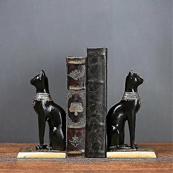 2 st retro harts egyptiska katt bokstöd studierumsinredning