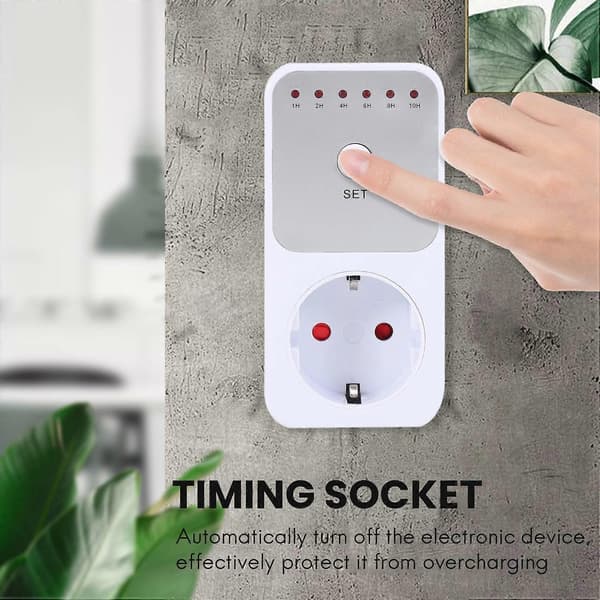 Nedtellingstimerbryter Intelligent Kontroll Plug-In Socket EU-plugg