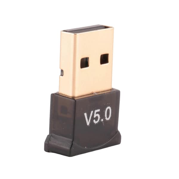 USB Bluetooth 5.0-adapter til PC Win10/8.1/8/7/Bluetooth Dongle-modtager/sender til understøttelse af Black