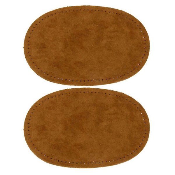 Påsyning Oval Albue/Knæ Lapp Cord Jeans Reparation Håndværk Syning Applikation Kamel