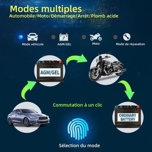 Bilbatterioplader, Batterivedligeholdelsesdesulfator