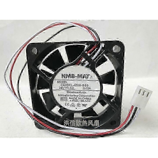 Högkvalitativ kompatibel Fanuc System Fläkt 6015 2406kl-05w-B59 6015 6cm 24v 0.13a Numerisk Kontroll Maskinverktygsfläktar Dupont 3Pin