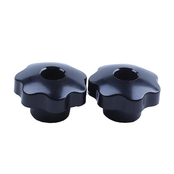 [KK]M8 X 50mm Diameter Thread Clamping Star Knob Black Replacement 2pcs