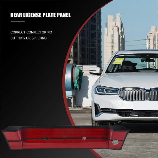 Bil bagnummerplade panelbeslag ramme bagnummerramme til-BMW 5-SERIE E34 M5 525I Red