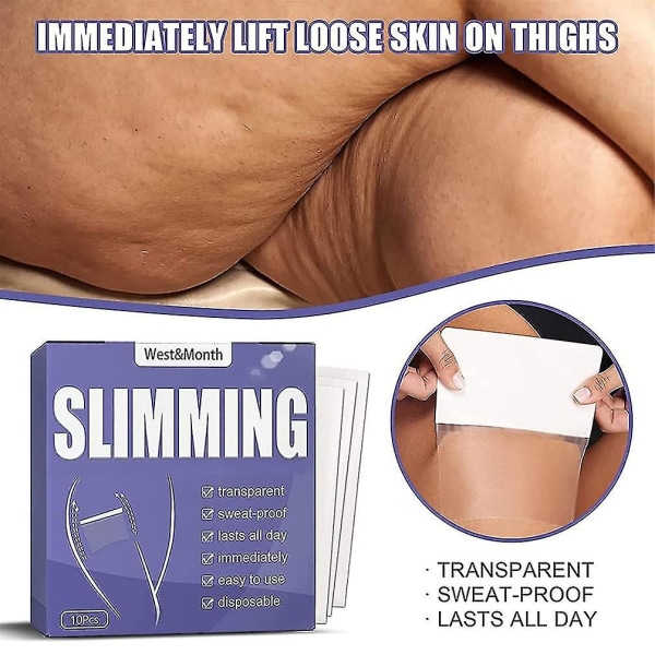 30 st Skinner Tightening Ben Mask, Skinnier Tightening & Anti Cellulite Lårplåster, Lårlyftstejp