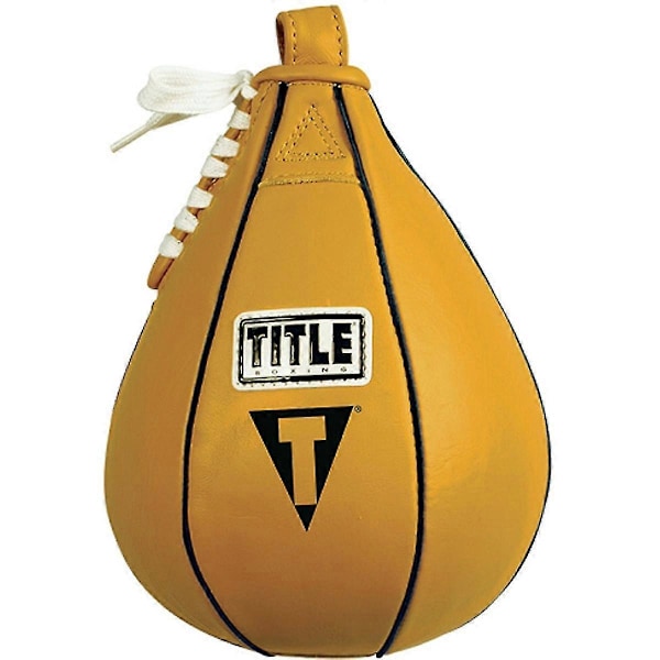 Læder Speed Bag - XS - Gul - (5\" x 8\") XS (5" x 8")