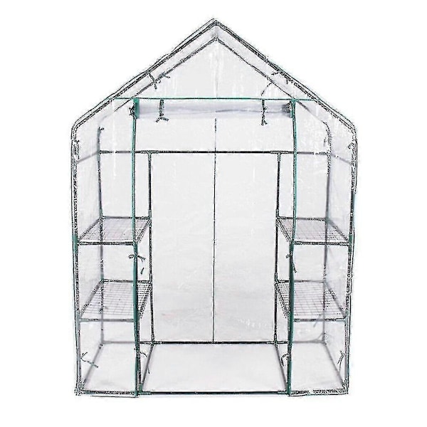 Växthus Plast Hopfällbart Transparent Skydd Blomma Bonsai Växt Skyddande Odlingstält Qinhai