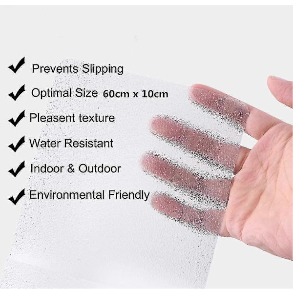 Skridsikre Strips Til Trapper Transparent Skridsikre Strips Til Trapper 10 Cm X 60 Cm Pakke Med 15