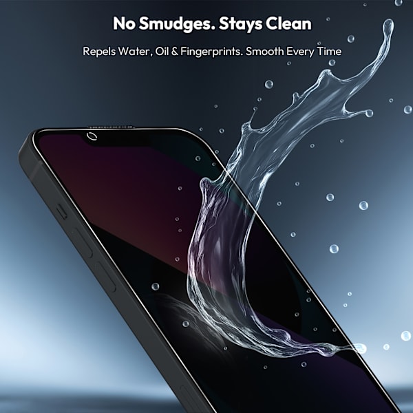 [KK]2-Pack Iphone 13 Privacy Screen Protector - Tempered Glass | [Automatic Installation] - Bubble-Free