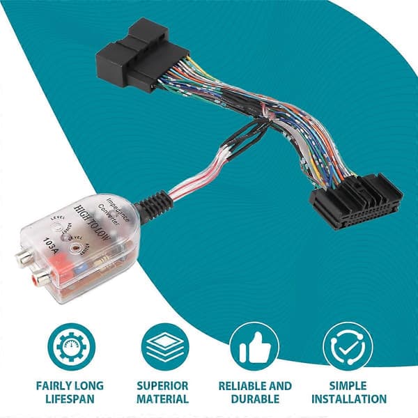[KK] För 2011-2018 Subwooferförstärkare Adapter Plug and Play Kabelhärva as shown