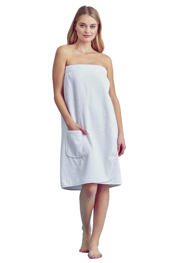 Premium bomuldshåndklæde-wrap til kvinder - Blød og meget absorberende bruse-wrap, One Size
