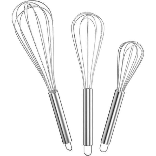 Manuel Piskeris - Magisk Ske - Professionelt Rustfrit Stål - 3 Stykker - 21cm 26cm 29cm