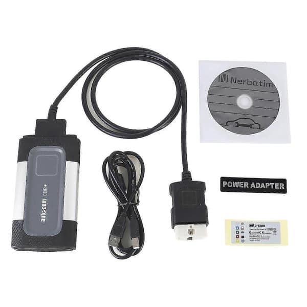 Autocom CDP+ Pro Bluetooth OBD2 Diagnostisk Værktøj med TCS & Bilkabler (Sort) Black