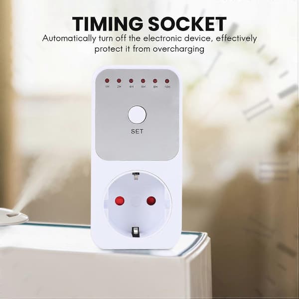 Nedtellingstimerbryter Intelligent Kontroll Plug-In Socket EU-plugg