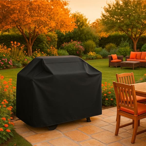 Vandtæt, UV-resistent grillovertræk - 147 x 61 x 122 cm - Sort - Linxor