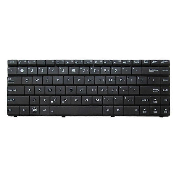 US-näppäimistö Asus N82 N82J K42 A42F X44H X43 A42 A42D A42J K42D K42J A42J K42F U32 U35 U41 -malleille (Musta) Black