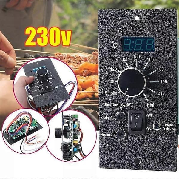 Digital Termostat Opgraderings Kontrolpanel Udskiftning Til Traeger Pillegrill Black