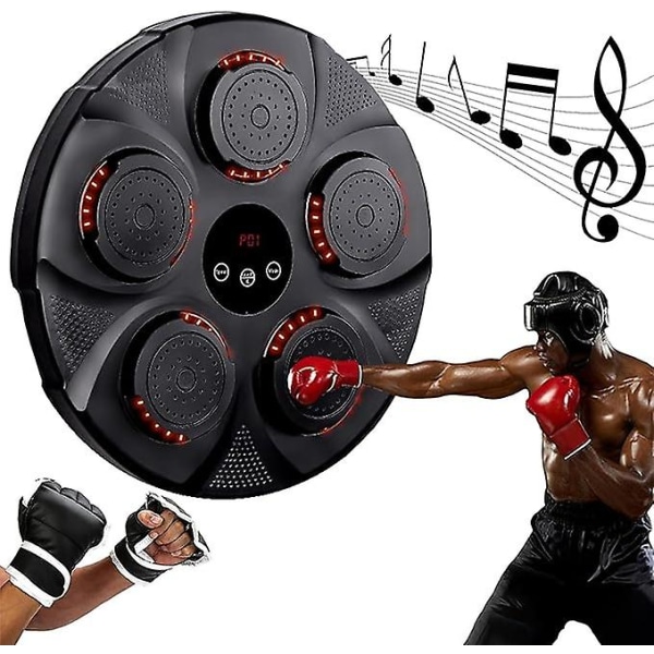 Musikboxningsmaskin, Väggmonterad stansutrustning, Fight Reaction Training Boxing Pad, Smart Bluetooth Music Boxing Machine, Med Vuxna Boxning Gl.
