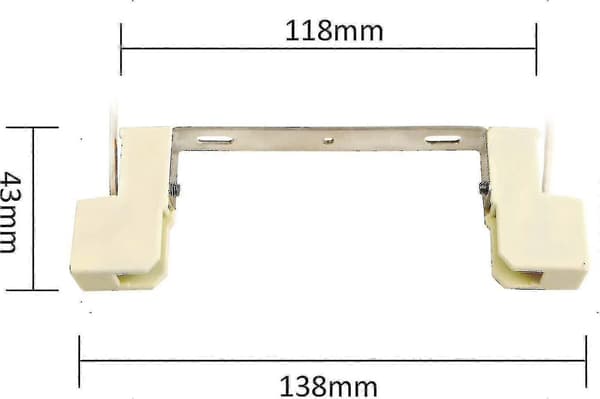 2-pak R7s LED-lampeholder 118 mm keramisk base til halogen-/spotlys AC 100-240V