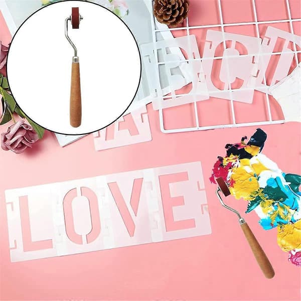 3 stk. Håndværksstempling Brayers Brayer Ruller, Gummi Brayer Rulle Brayer Blækrulle til Stempling, Pri As Shown