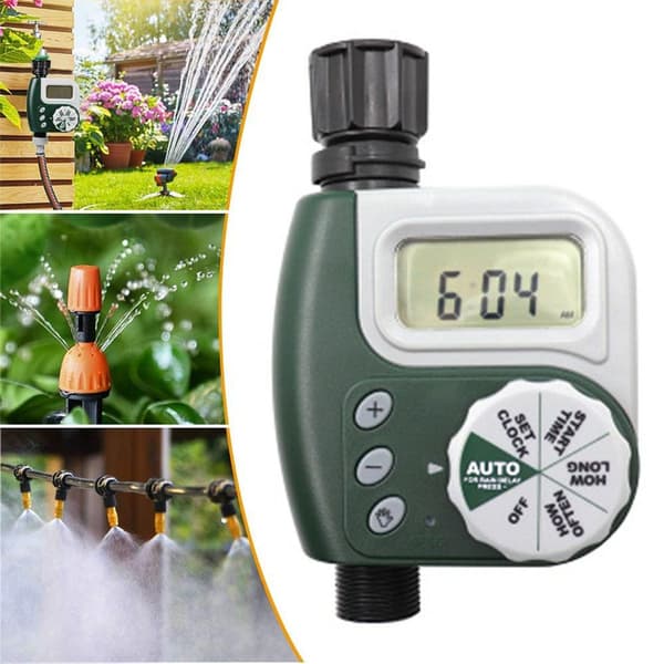 [KK] 【jia】Digital Irrigation Timer, Waterproof LCD Display Digital Watering Clock