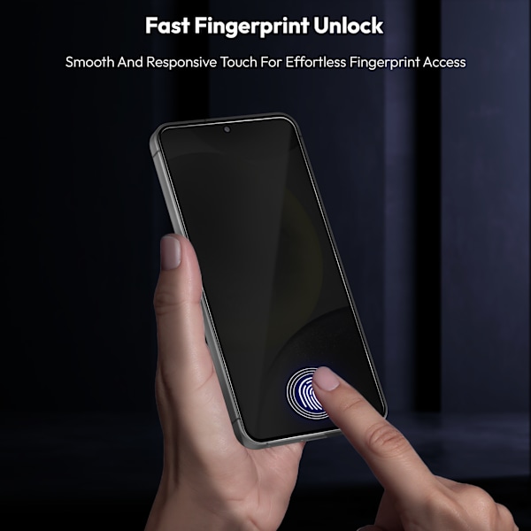 [KK]2-Pack Samsung S24 Privacy Screen Protector - Tempered Glass | [Automatic Installation] - Bubble-Free