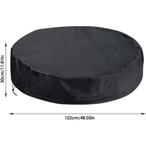 Runt poolskydd - Ej specificerat - 122 x 30 cm - Dragskostängning - Smutsskydd - 210D material