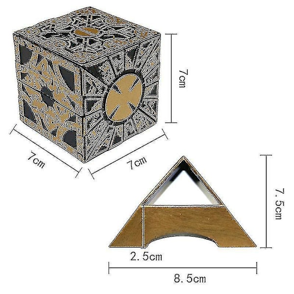 Fungerende Lemarchand's Lament Konfigurationslåse Puslespilboks fra Hellraiser Dekoration