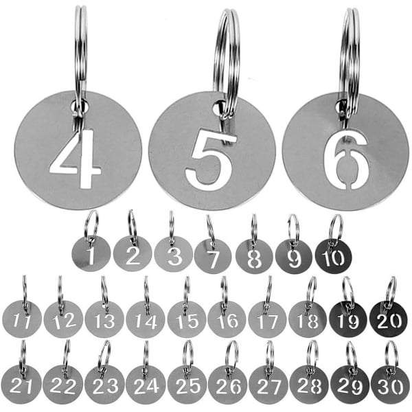 [KK]Numbered Key Tags - 30-pack 115
