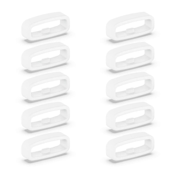 Silikoninen kiinnitysrengas 18mm/20mm/22mm Rannekkeenpidike Pidike Vyö Loo 2MM 2MM White