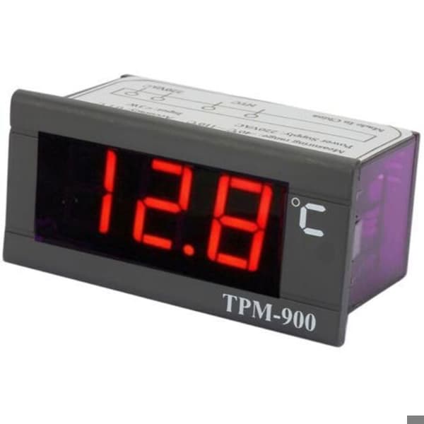 TPM-900 220V Digital temperaturkontroller LED-panelmåler med sensor termostatkontroller