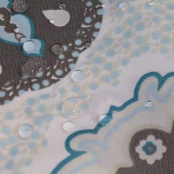 Polyester badeforhæng - OKZ - 220x200 cm - Vandabsorberende - Åndbart - Hurtigtørrende - Slidstærkt