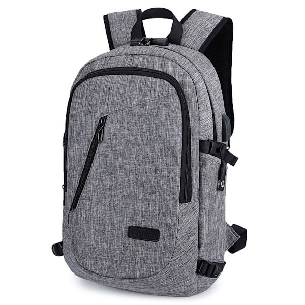 Laptopryggsäck Kompatibel med resor, stöldskydd för företag och högskola
