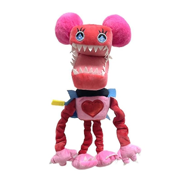 Tecknad Boxy Boo-leksak Skrämmande spel Perifera dockor Röda robotfyllda plyschdockor Semesterpresentsamling dockor HotPink
