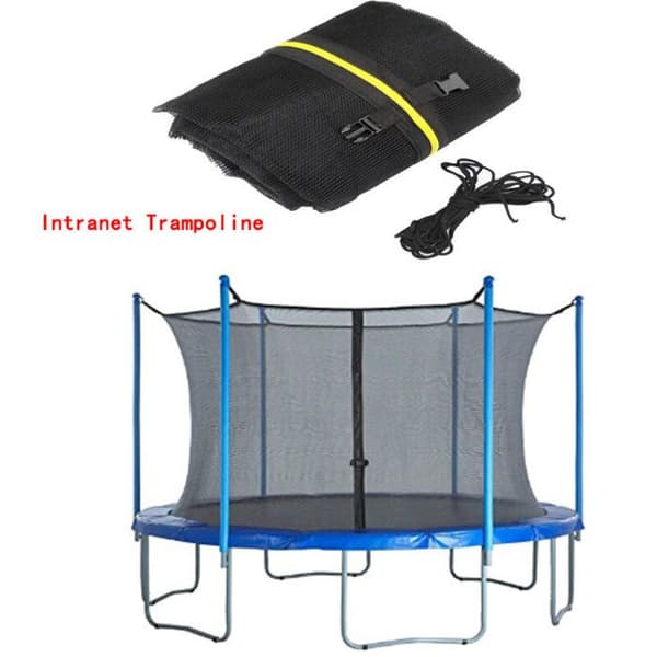 366 cm Trampolinnet, Beskyttelsesnet til 6-Stangs Trampoliner, UV-resistent