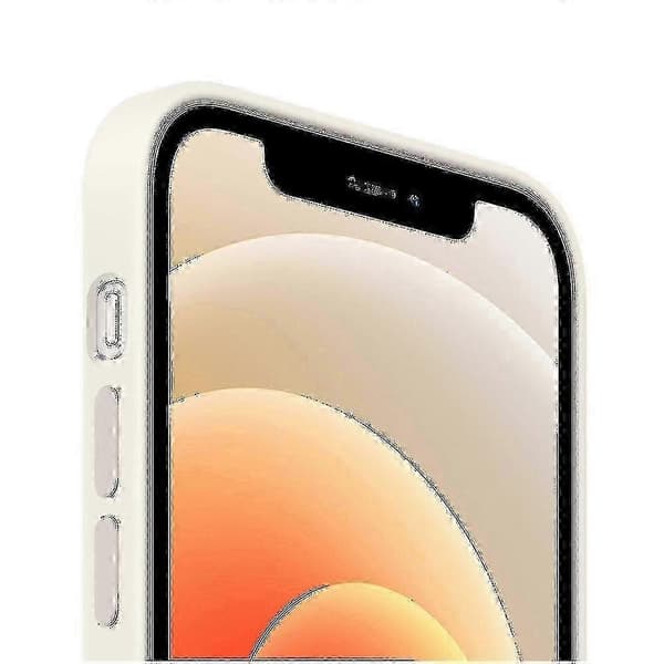 2025 Iphone 12, 12 Pro Silikon Vit Magsafe Skyddsfodral