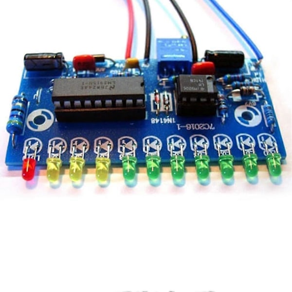 LM3915 10 LED Ljudnivåindikator DIY VU-mätare Förförstärkare Effektförstärkare Indikera