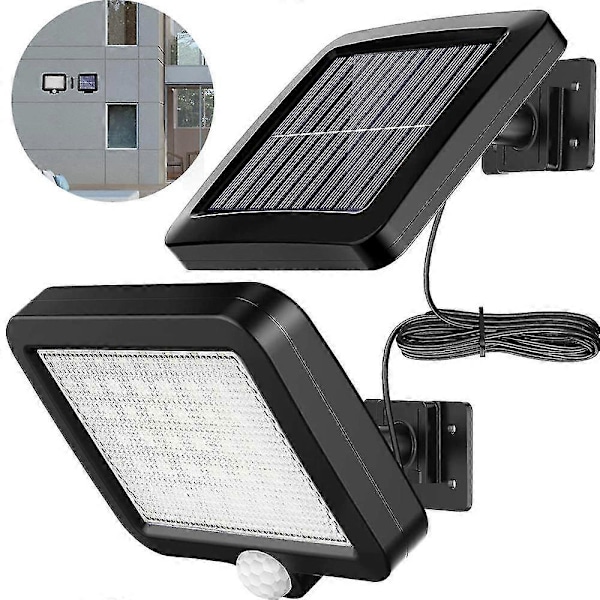 Solcellelamper for utendørs bruk, 56 LED solcellelampe utendørs med