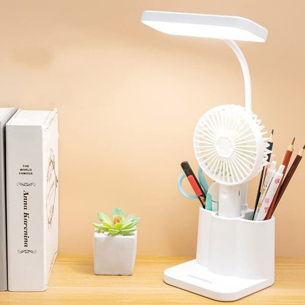LED skrivebordslampe - USB oppladbar - Øyebeskyttelse - Berøringsdimming - Moderne design
