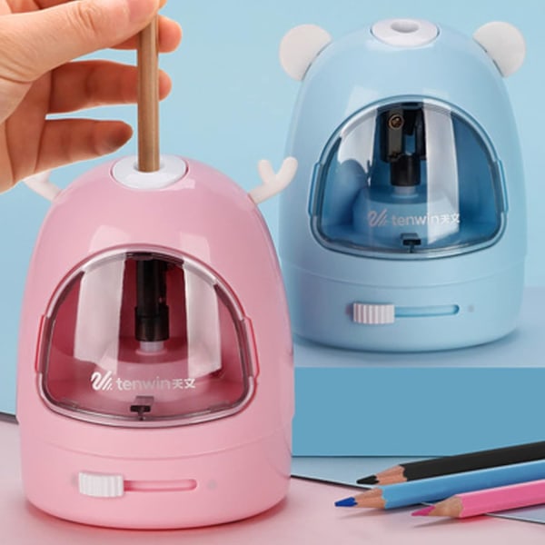 Battery operated automatic electric pencil sharpener for children, S