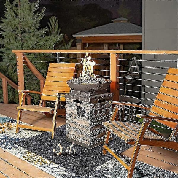Brandsäker eldstadsmatta, halkfri brandmatta, brandsäker matta 100*150cm